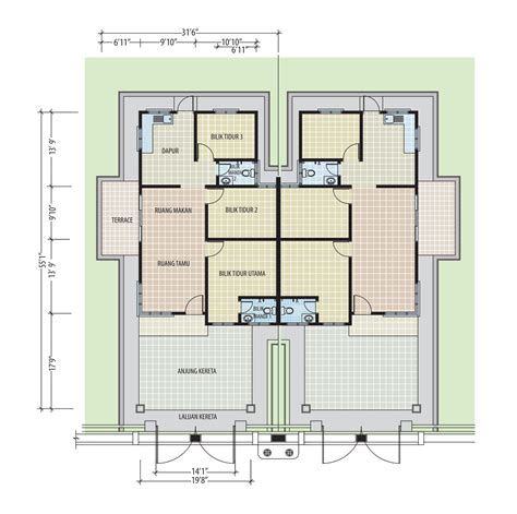 Pelan Rumah Semi D Tingkat Semi D Tingkat Taman Sijangkang Projek