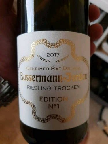 Dr Von Bassermann Jordan Riesling Trocken Edition No1 Vivino Danmark