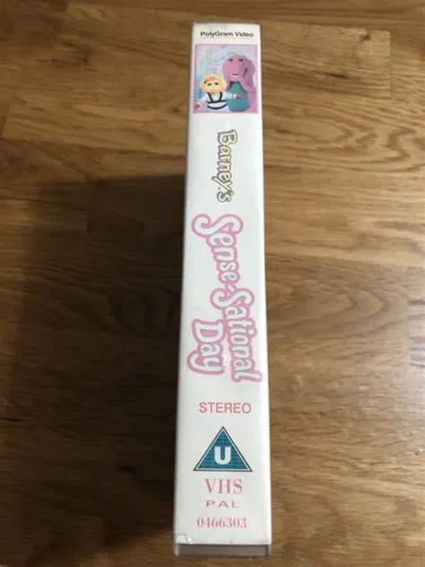 Barney The Dinosaur Barneys Sense Sational Day Vhs Picclick Uk