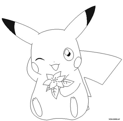 Dibujos De Pikachu Para Colorear Imprima Gratis A4 Bf7