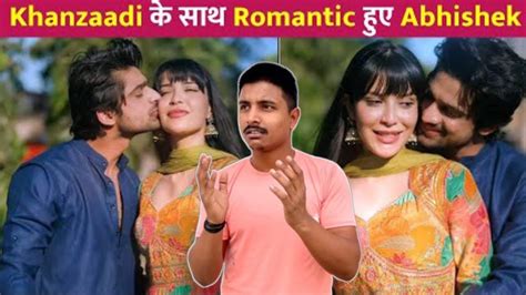 Abhishek Kumar And Khanzadi Romatic Reels Video Virel Abhishek Kumar