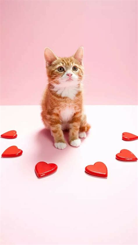 Valentines Cute Kitten IPhone Wallpapers Wallpaper Cave