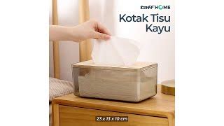 Taffhome Kotak Tisu Kayu Nordic Minimalist Tissue Box Large Zj