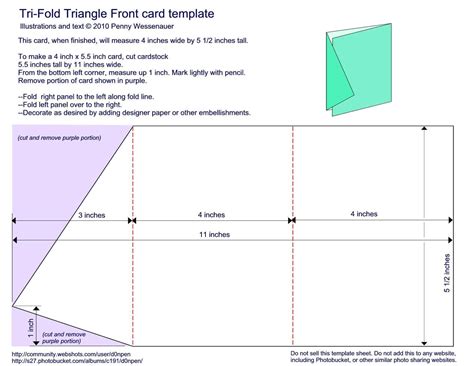 Card Templates Trifold Triangle Front Image By D0npen Photobucket