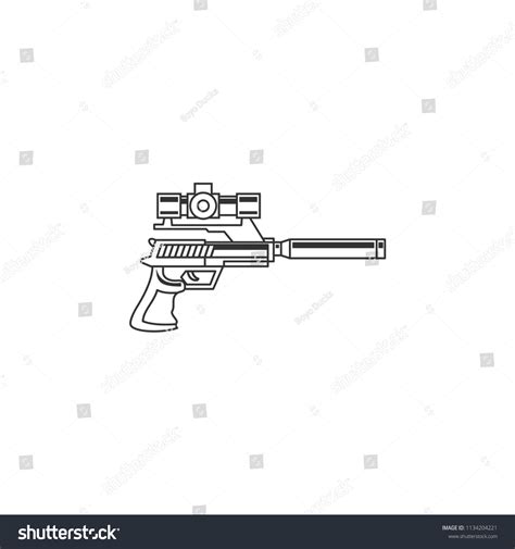 Pistol Icon Templates Stock Vector (Royalty Free) 1134204221 | Shutterstock