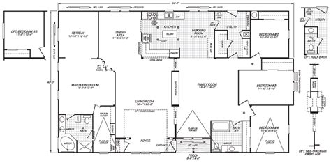 Triple Wide Floor Plans Factory Select Mobile Homes