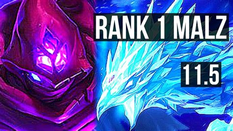 MALZAHAR Vs ANIVIA MID DEFEAT Rank 1 Malz 74 Winrate 5 3 15