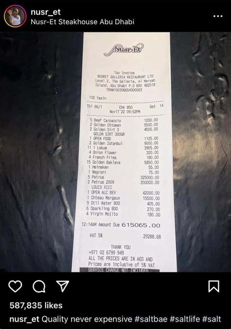 Dubai Restaurants Bill Of Rs 38 Million On New Years Eve Goes Viral