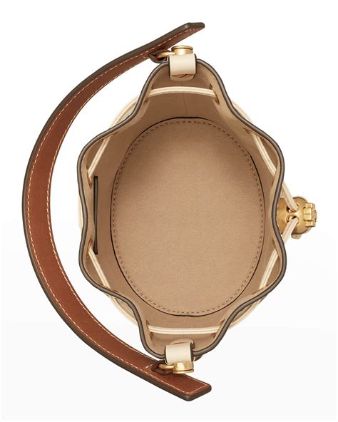 Tory Burch T Monogram Embossed Mini Bucket Bag Neiman Marcus