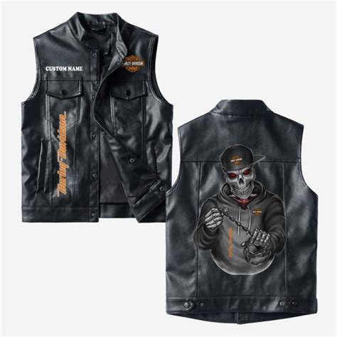 Harley Davidson Vest Leather Jacket Vdltjk Classicbike Shop