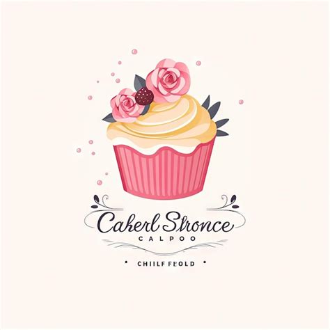 Premium Photo Cupcake Logo Vector