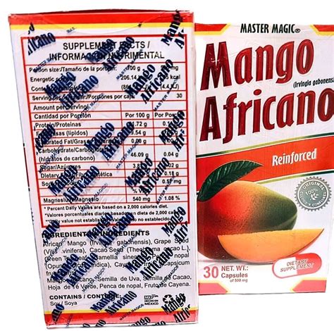 Pack Mango Africano Master Magic African Mango Capsulas Original