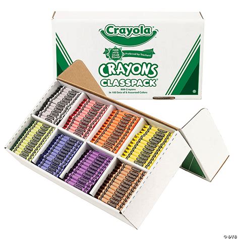 Crayola Crayon Classpack Regular Size 8 Colors Pack Of 800