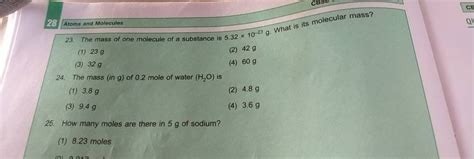 How Many Moles Are There In 5 G Of Sodium Filo