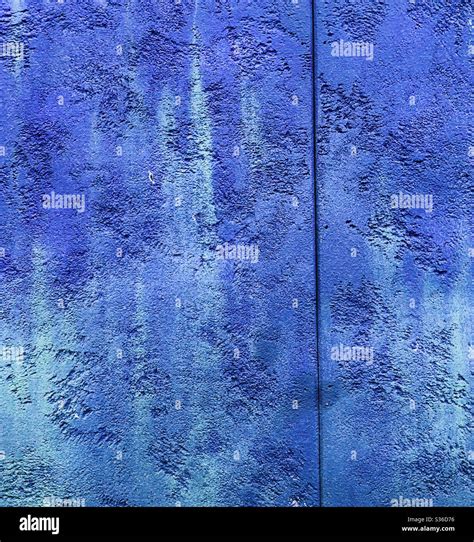 Blue Painted Wall Stock Photo Alamy