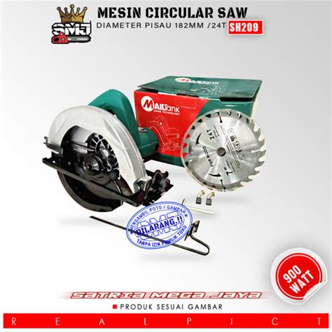 GERGAJI LISTRIK MAILTANK CIRCULAR SAW SH 209 MESIN POTONG KAYU MESIN