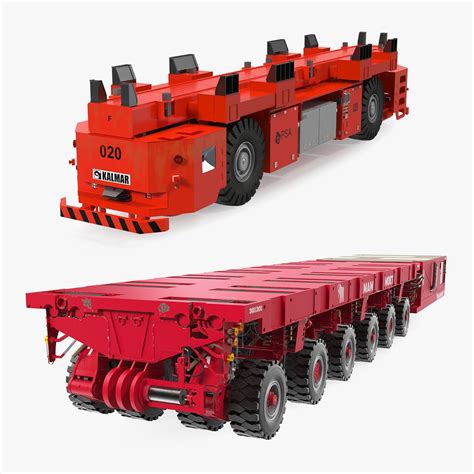 Self Propelled Modular Transporters Rigged D Models Collection D