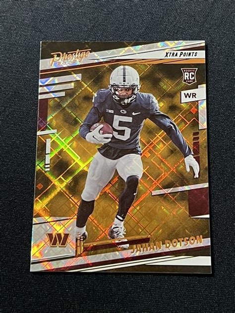 Jahan Dotson Rc 2022 Prestige Xtra Points Diamond Foil 315