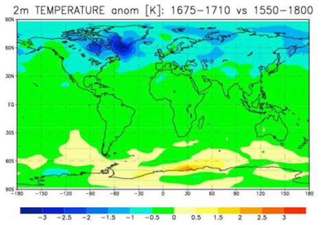 Difference In Annual Mean Near Surface Air Temperature Simulated