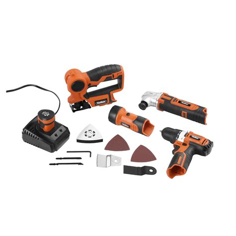 VonHaus 4 Piece 12V Cordless Power Tools Combo Kit Set With Carry Case