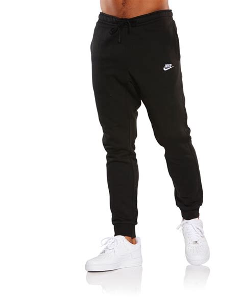 Mens Black Nike Club Joggers Life Style Sports