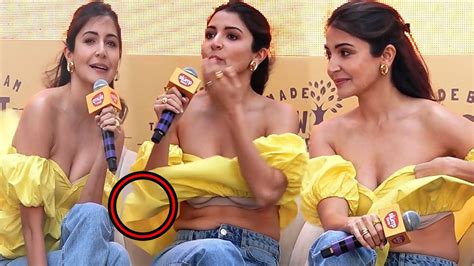 Ohh No Anushka Sharma Couldn T Handle Her Top Bcoz Of Strong Wind