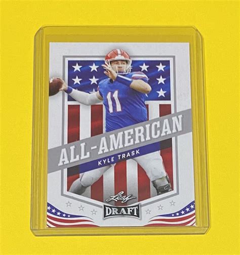 2021 Leaf Draft Football Kyle Trask Rookie ALL AMERICAN Florida Gators