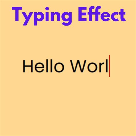 Create Typing Effect HTML CSS JavaScript Tutorial