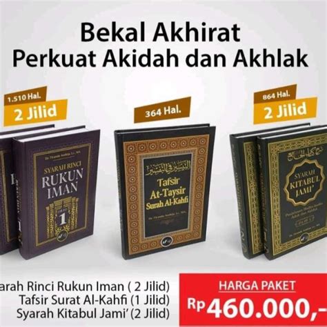 Jual Syarah Rinci Rukun Iman Tafsir At Taysir Surat Al Kahfi Syarah