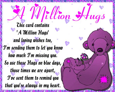 A Million Hugs Free Hugs Ecards Greeting Cards 123 Greetings