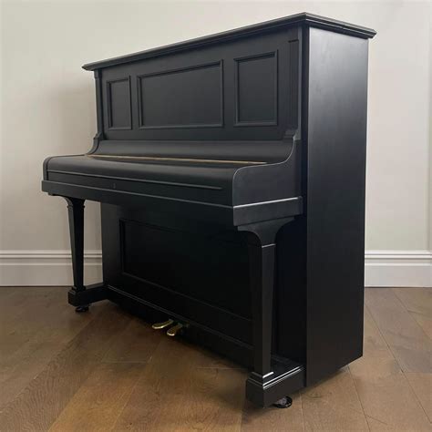 Bluthner Restored Upright Piano Pitch Black