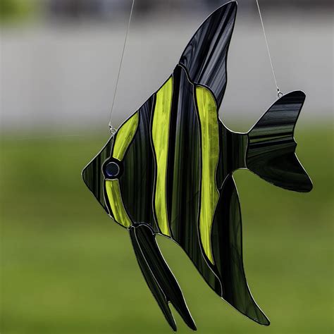 Stained Glass Angel Fish Suncatcher Stain Glass Angel Fish