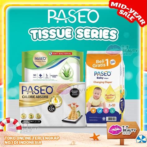 Jual Paseo Series Paseo Tissue Tisu Basah Baby Wipes Sheets Jojoba