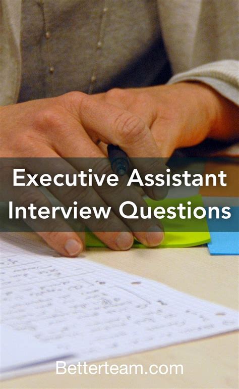 Executive Assistant Interview Questions