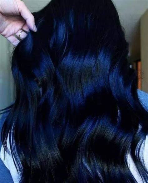 Pin Di Mariana Su Cabello ‍♀️ Colore Capelli Nero Blu Colore Capelli