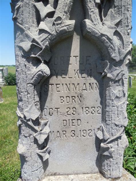 Gretje Yelken Steinmann 1832 1921 Find A Grave Memorial