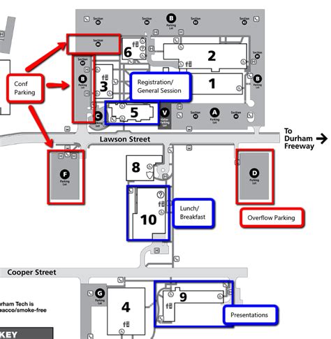 Durham Tech Campus Map – Map Vector