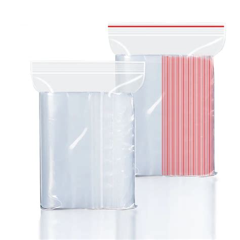 Custom Printed Clear Ldpe Large White Block Ziplock Zipper Ldpe