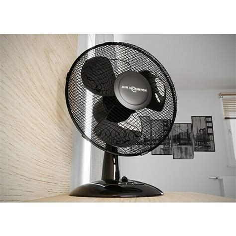 Air Monster Tischventilator Schwarz 30 Cm BAUHAUS