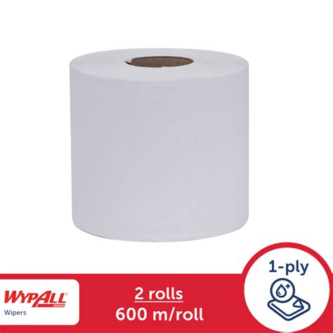 Wypall Jumbo Roll Wipers White Ply Rolls Case M