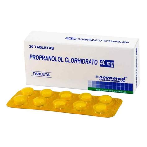 Propranolol Mg Tabletas