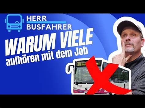 Warum einige Busfahrer den Beruf hinschmeißen traurige Realität