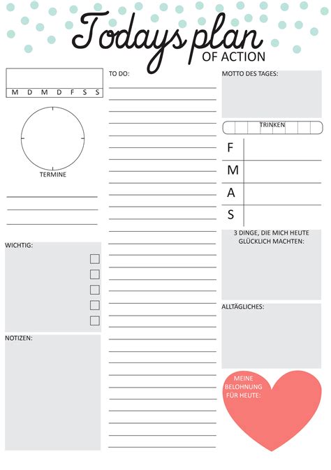 Printable Adhd Daily Planner Template