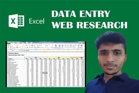 Do Accurate Excel Data Entry Web Research And Copy Past By Nahid Rs