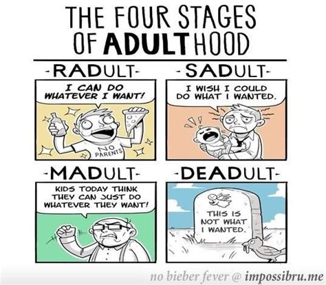 Stages Of Adulthood Funny Pictures Life Comics Relatable