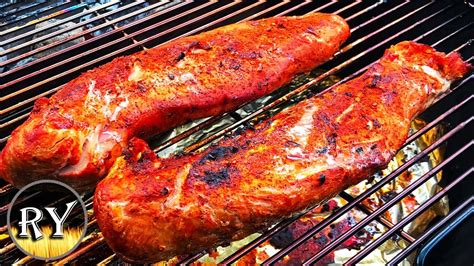 Pork Tenderloin Smoked On The Weber Kettle Youtube