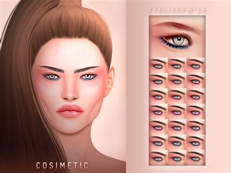 The Sims Resource - COSIMETIC Eyeliner N18