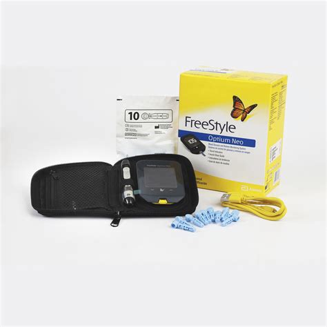 Kit Gluc Metro Freestyle Optium Neo Tiras Reactivas X Biomedical