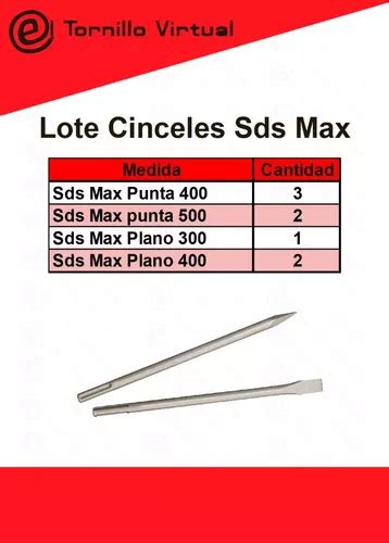 Lote Cinceles Sds Max Punta Y Plano Remate Stock Etv