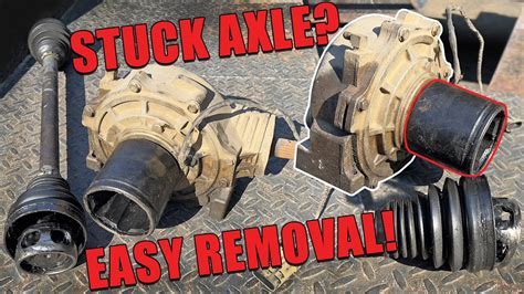 How To Remove Stuck CV Axle Joint From SXS UTV Differential Or